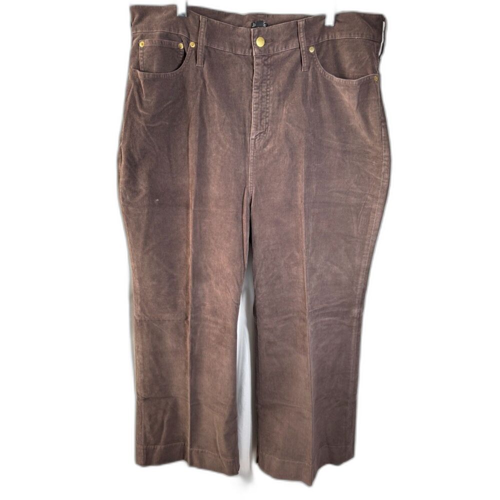 J.Crew Women’s Size 35 Lavender Wide Leg Corduroy Pants High Rise Stretch